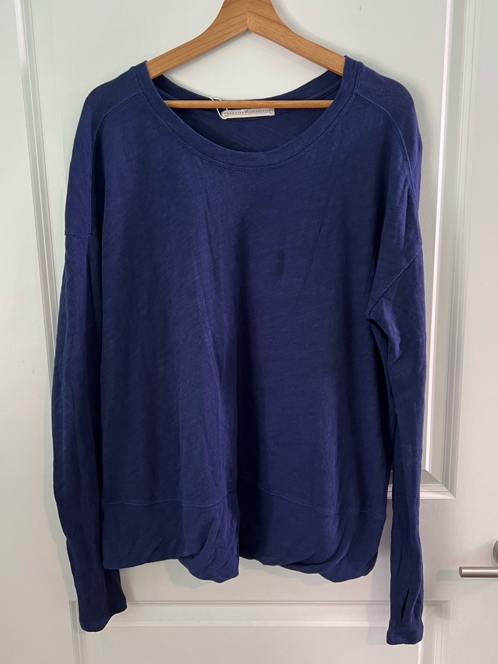 Peruvian Connection Bimini Crew Size Medium Blue